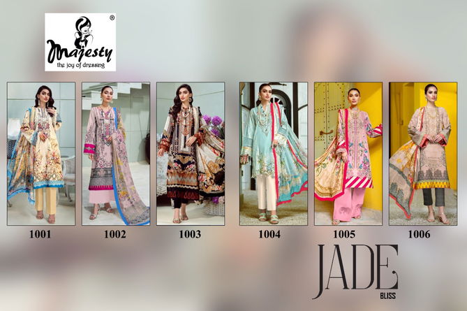 Jade bliss Casual Wear Wholesale Cotton Pakistani Suits Catalog